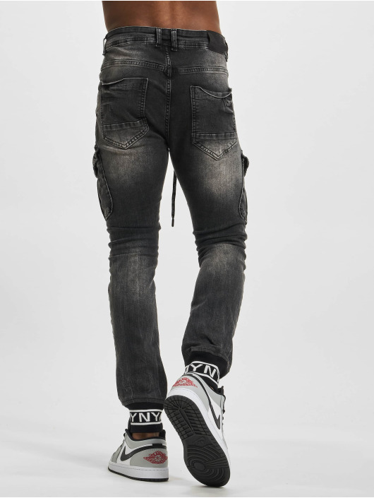 VSCT Clubwear Pantalon cargo Keanu Biker noir