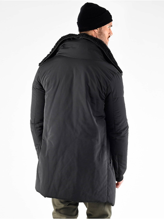 VSCT Clubwear Parka Asymetric Luxury Zipper svart