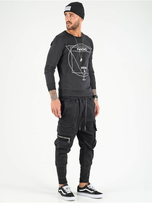 VSCT Clubwear Reisitaskuhousut Logan musta