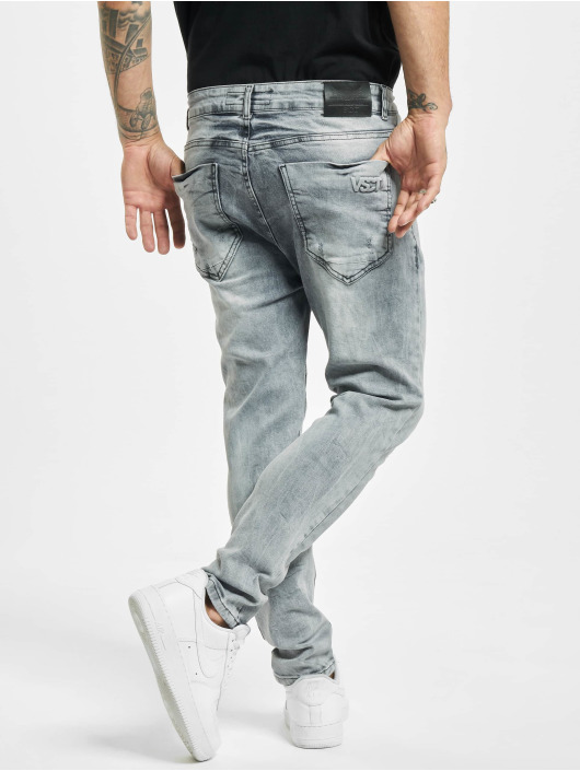 VSCT Clubwear Skinny Jeans Keanu Lowcrotch grau
