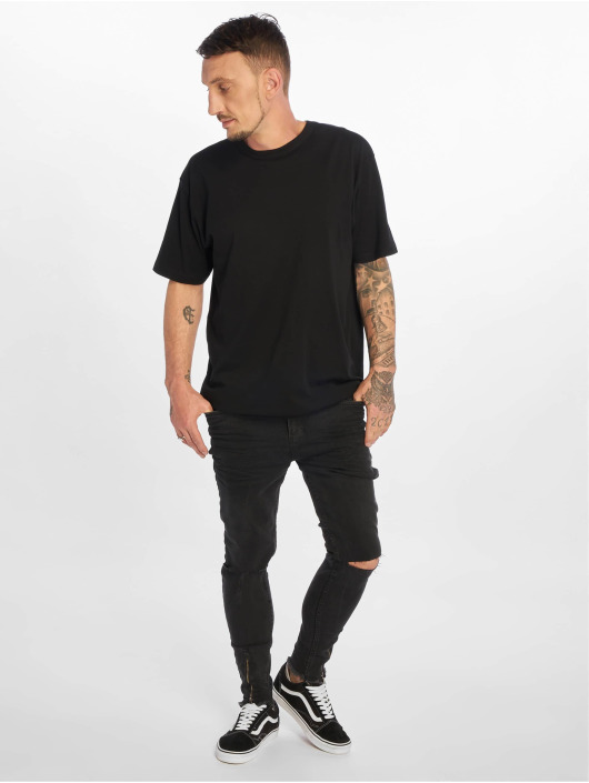 VSCT Clubwear Slim Fit Jeans Keanu Leg Zip black