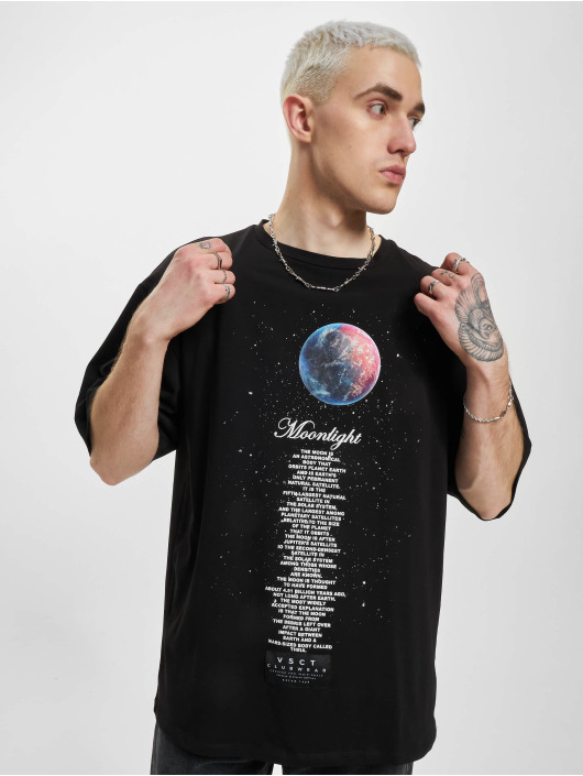 VSCT Clubwear T-Shirt Moonlight Poem schwarz