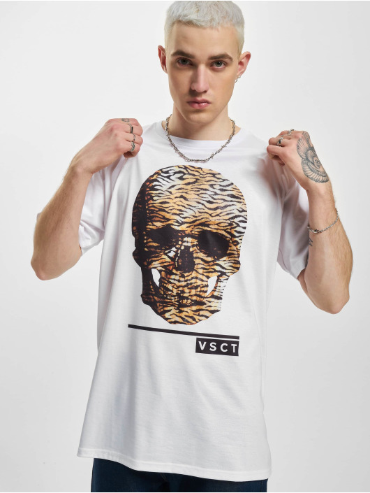 VSCT Clubwear T-Shirt White Leopard Skull weiß