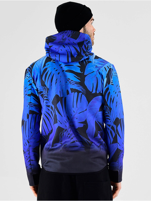 VSCT Clubwear Zip Hoodie Graded Tech Fleece Hooded Leaf-Camo blue