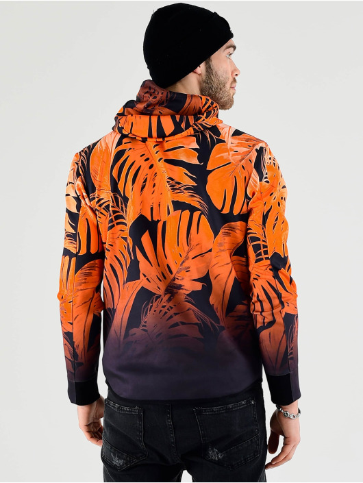 VSCT Clubwear Zip Hoodie Graded Tech Fleece Hooded Leaf-Camo oransje
