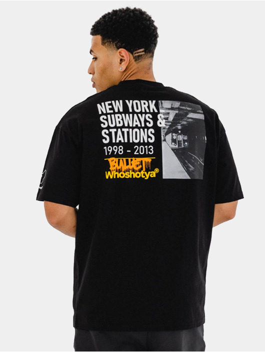 Who Shot Ya? Camiseta Subwaystations Oversize negro