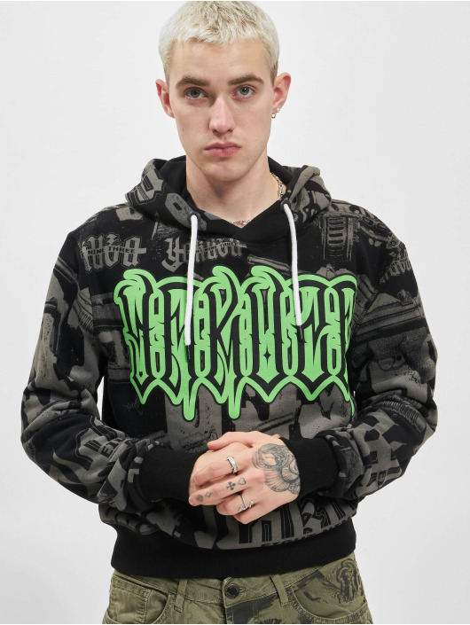 Yakuza Herren Hoody Metal System in schwarz