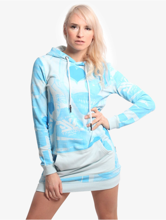 Yakuza Kleid Heart Horror blau