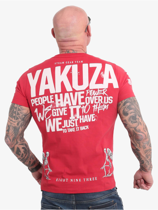 Yakuza T-paidat Power Over Us punainen