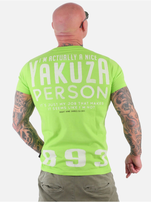 Yakuza t-shirt Nice Person groen