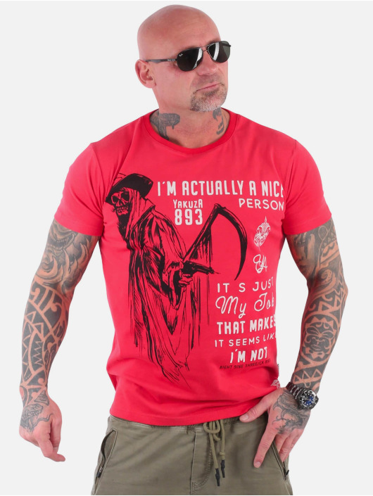 Yakuza T-Shirt Nice Person rouge