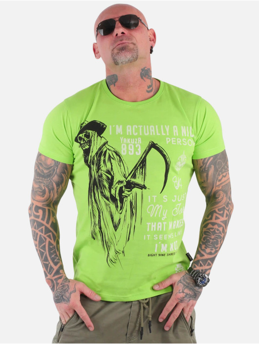 Yakuza T-Shirt Nice Person vert