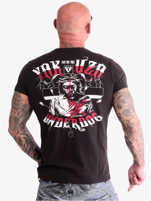 Yakuza T-Shirty Underdog czarny