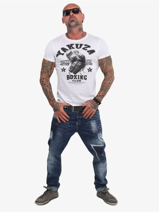 Yakuza T-skjorter Boxing Club hvit
