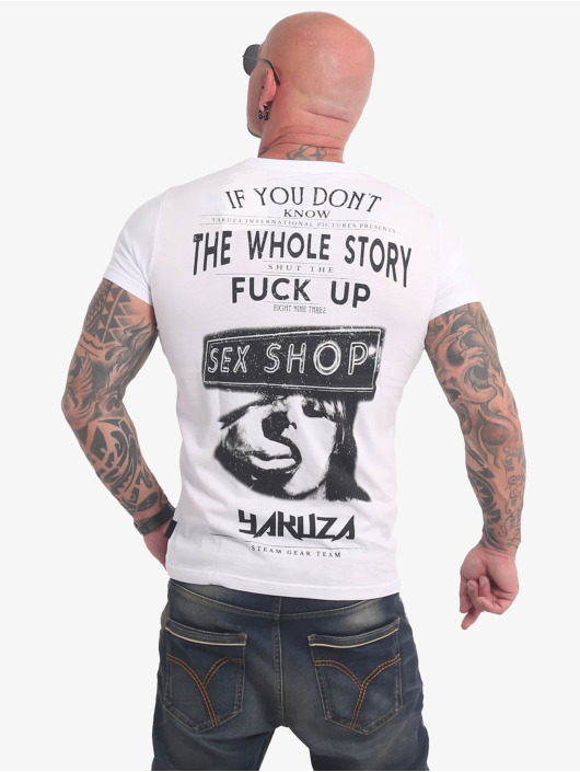Yakuza T-skjorter XXX Shop hvit