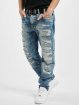 Cipo & Baxx Jean coupe droite Destroyed bleu