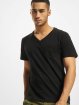 DEF T-Shirt V-Neck schwarz