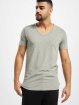 Jack & Jones T-Shirt Core Basic V-Neck grau