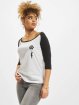 Merchcode T-Shirt manches longues Ladies Banksy Balloons Raglan blanc