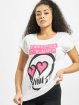 Mister Tee T-Shirt Ladies Five Seconds Of Summer Skull white