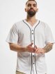Urban Classics Chemise Baseball Mesh blanc