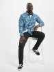 Urban Classics Chemise Printed Palm Denim bleu