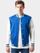 Urban Classics College jakke 2-Tone College Sweatjacket blå