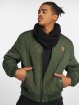 Urban Classics Diamond Quilt Nylon Jacket Olive