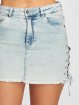 Urban Classics Jupe Lace Up Denim bleu