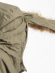 Urban Classics Manteau Heavy Cotton Imitation Fur olive