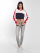 Urban Classics Pullover 3-Tone Stripe Cropped blau