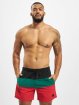 Urban Classics Short de bain Color Block rouge