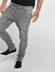 Urban Classics Slim Fit Jeans Knee Cut šedá