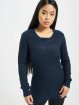 Urban Classics Sweat & Pull Ladies Long Wideneck bleu