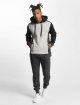 Urban Classics Sweat capuche 3 Tone gris