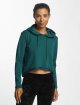 Urban Classics Sweat capuche Ladies Cropped Terry turquoise