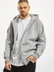 Urban Classics Sweat capuche zippé Blank gris