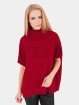 Urban Classics Swetry rozpinane Knitted Poncho czerwony