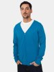 Urban Classics Swetry rozpinane Knitted turkusowy