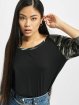 Urban Classics T-Shirt manches longues Ladies 3/4 Contrast Raglan noir