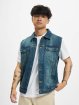 Urban Classics Veste sans manche Denim Vest bleu