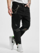 2Y Slim Fit Jeans Chain svart