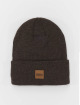 Urban Classics Bonnet Leatherpatch Long brun