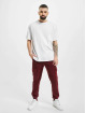 Aarhon Pantalon cargo Fleece rouge