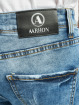 Aarhon Slim Fit Jeans Destroyed blau