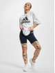 adidas Originals Short Training Essentials 3 Stripes High Waisted blue