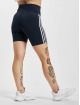 adidas Originals Shorts Training Essentials 3 Stripes High Waisted blau