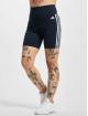 adidas Originals Shorts Training Essentials 3 Stripes High Waisted blau