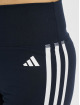 adidas Originals Shortsit Training Essentials 3 Stripes High Waisted sininen