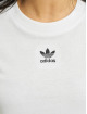 adidas Originals T-Shirt Crop blanc